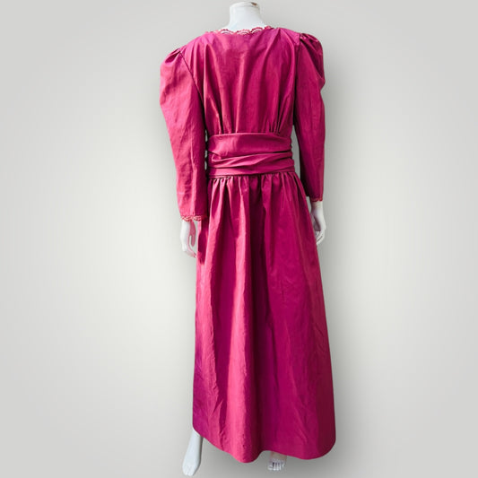 1980s vintage / handmade ball dress / s/m (3898938912685994954)