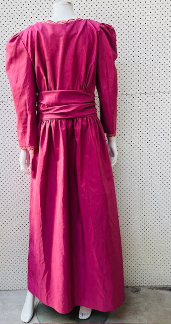 1980s vintage / handmade ball dress / s/m (3898951717283907685)