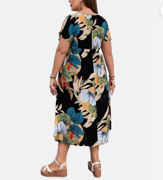 EMERY ROSE / print dress / L (3899007031603917561)