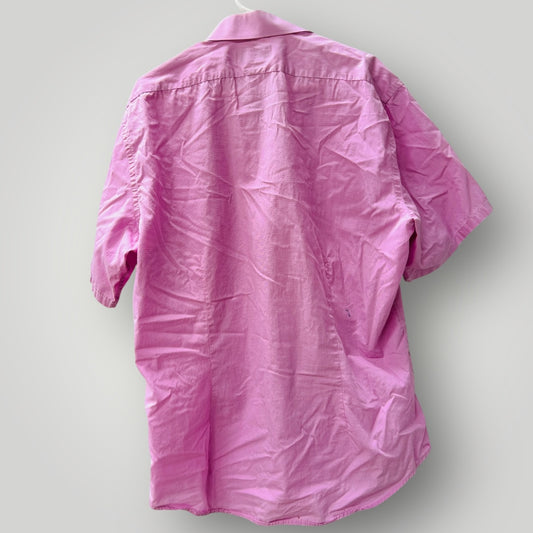 NICHOLAS JERMYN / slim fit pink shirt / 44 (3899028295382386341)
