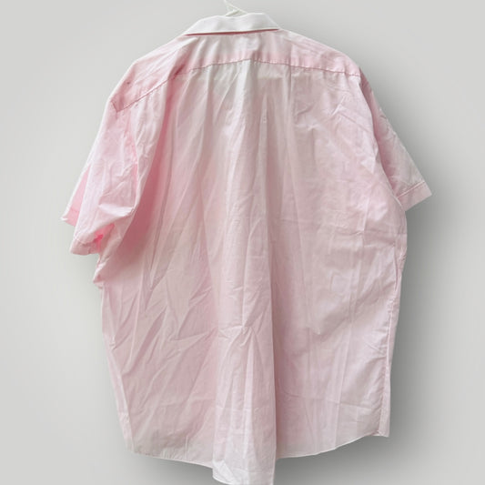 1970s nz vintage / JASON KANE / pink shortsleeved shirt / XL (3899028300188768429)