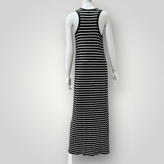 STORM / full length striped dress / s (3900238074714969908)