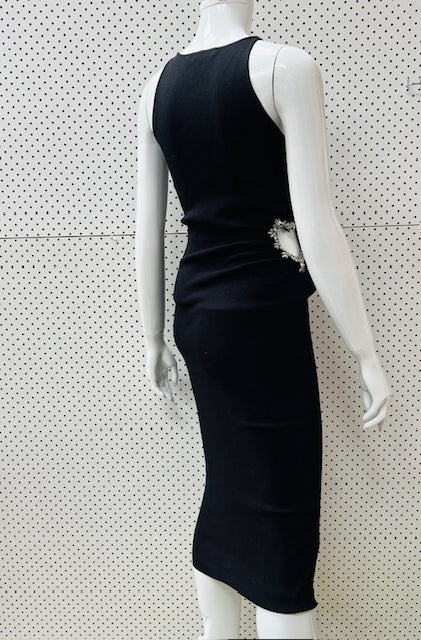 ZARA / party dress with cutout sequinned heart / m (3900332706941813865)