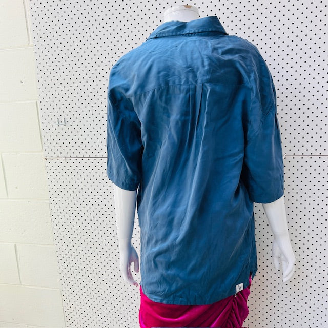 BEACH BRAINS / 100% silk shirt / $350rrp / m (3900753510935705266)