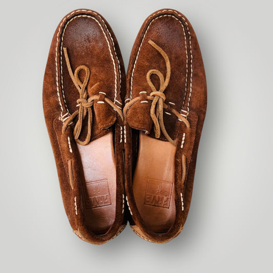 FRYE / 'mason' suede boat shoes loafers / 8 (3900753929450564233)