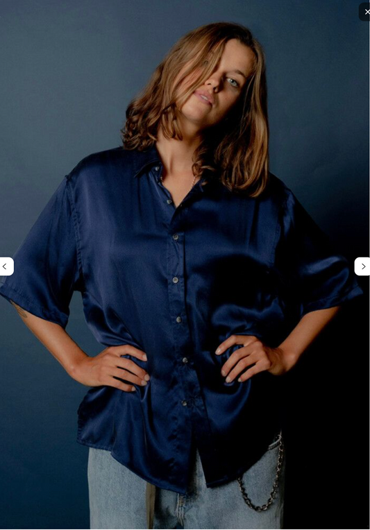 BEACH BRAINS / 100% silk shirt / $350rrp / m (3902720891769531887)