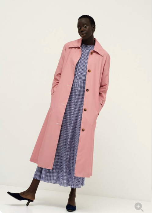 PENNY SAGE / sunshower trench in red + white / s / $890rrp (3904019558691199857)