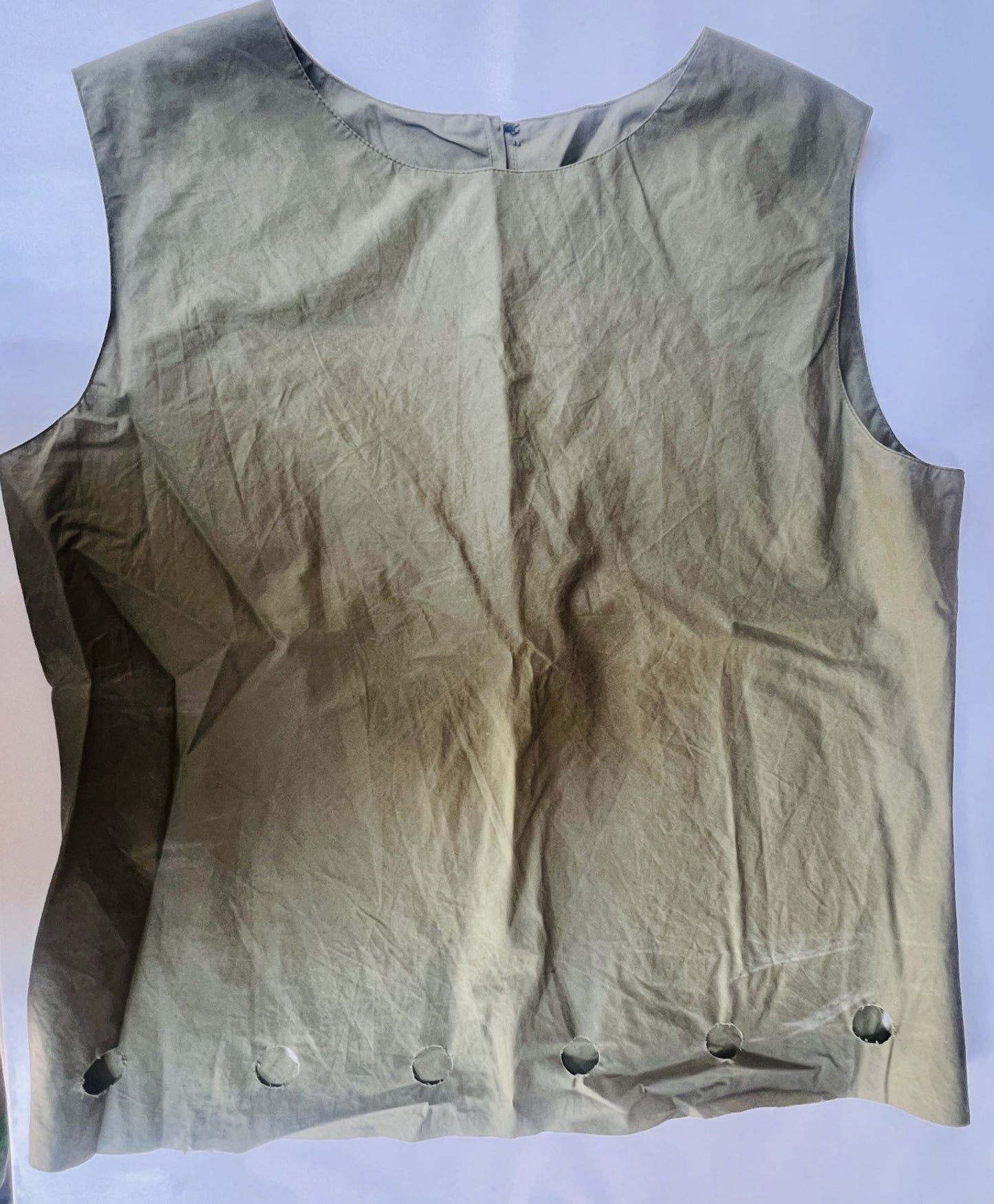 2000s nz vintage / MARILYN SAINTY / green sheath tank / 10 (3904381197866176095)