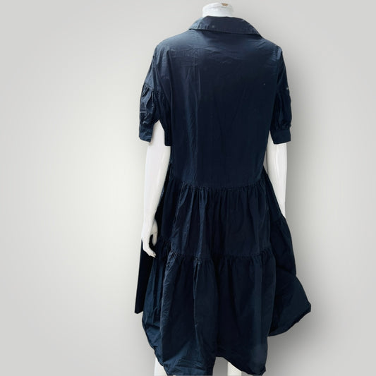 A-VIEW DENMARK / cotton poplin dress / s/m (3904558926180917840)
