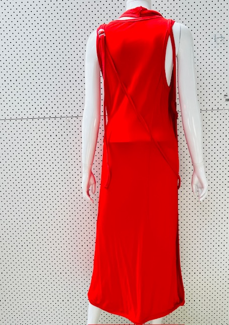 DIESEL / bright red maxi dress / s (3904982054282756615)