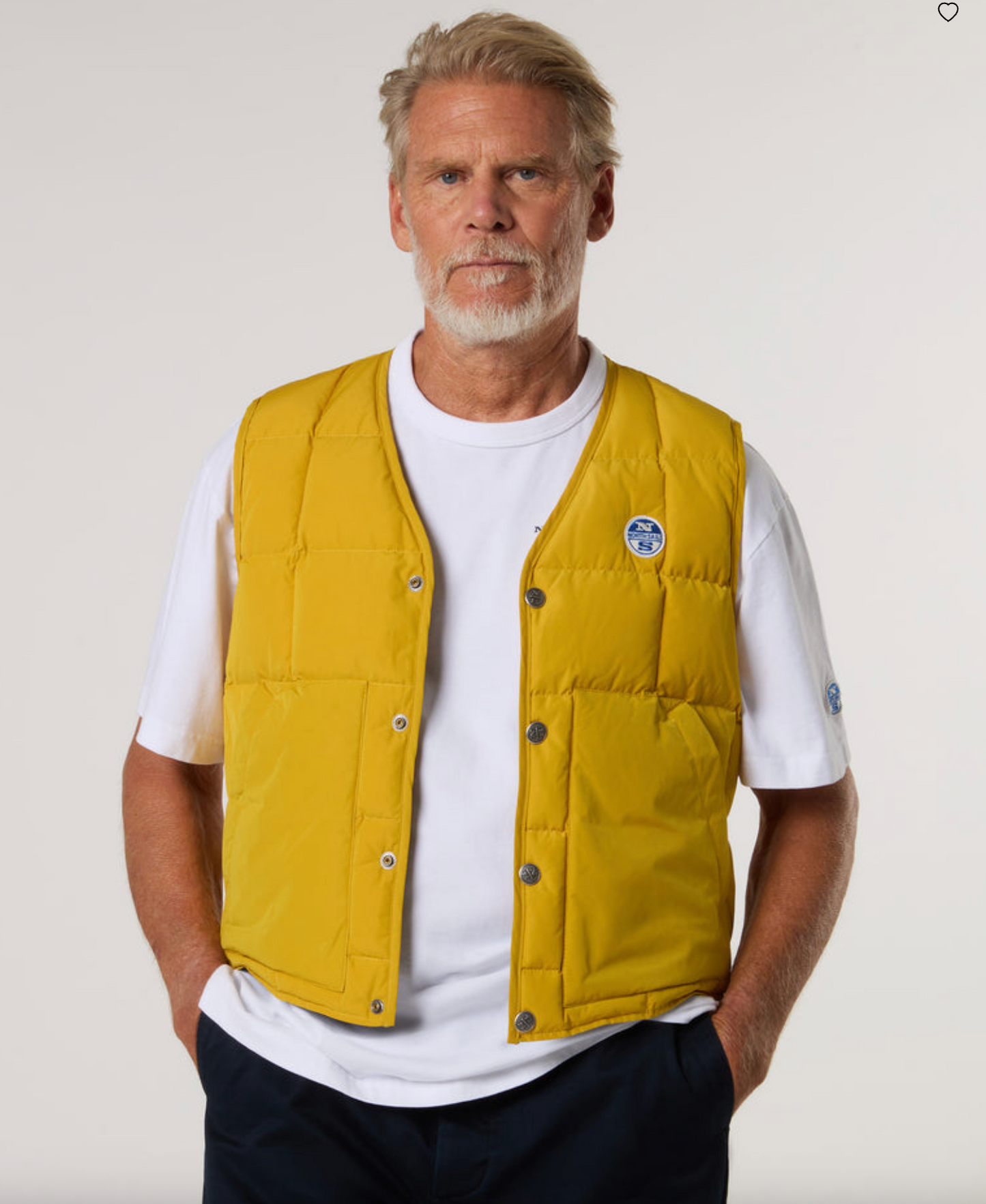 NORTH SAILS / cotton canvas sleeveless jacket / L (3906191470107323019)