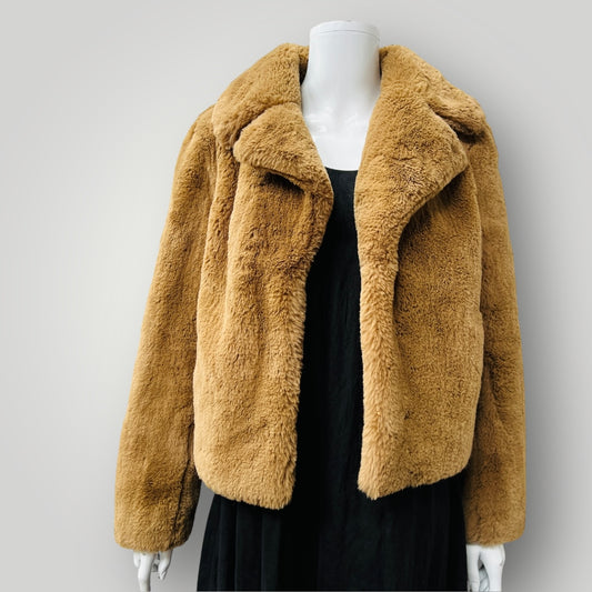 ENA PELLY / 'frankie' faux fur jacket / s (3906273257297555183)