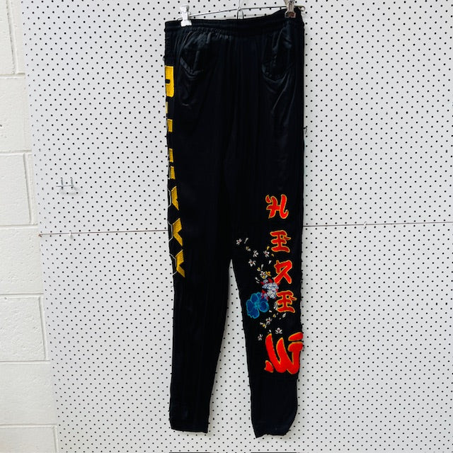 DIESEL / cute satin pants with embroidery / s (3906373514533379585)