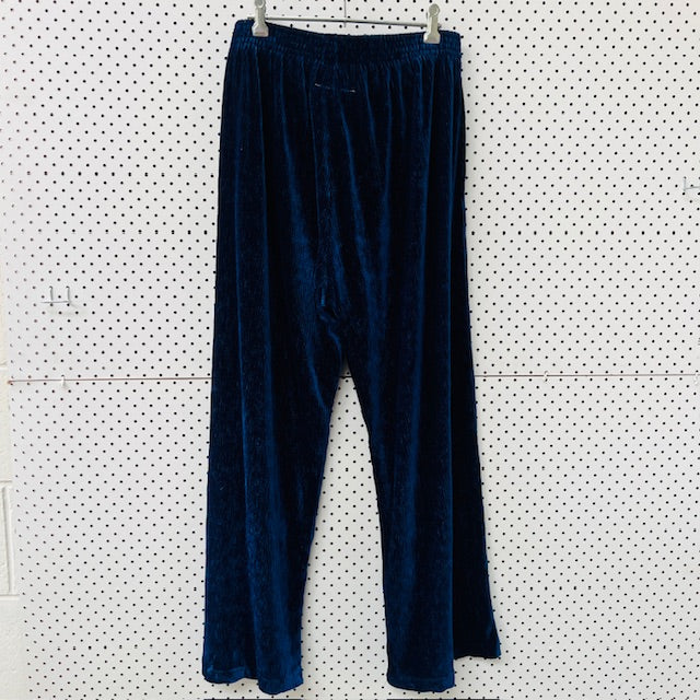 MM6 / MAISON MARGIELA / blue velvet pants / made in italy / s/m (3906373571471092979)