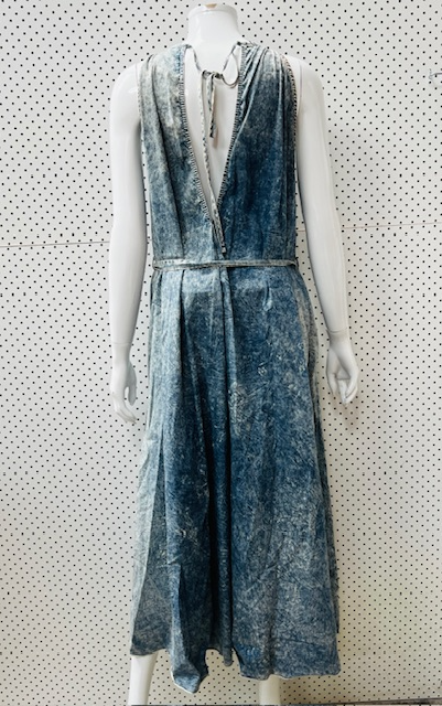 KAREN WALKER / acid wash denim dress / s (3907491644207055783)