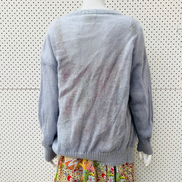 1960s nz vintage / ASPIRING / mohair cardigan / s (3907495886951281546)