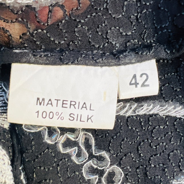 1980s vintage / beaded silk tank / 42 (3907568579059014585)