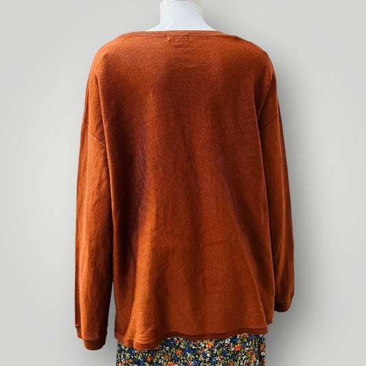 CAPTURE / fine wool jumper / XL (3907569656333527242)