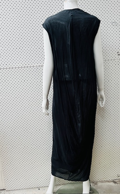 ZAMBESI / soft cotton maxi dress with cocoon back / m (3907757924161446171)