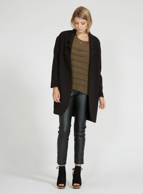 MOOCHI / long line white blazer coat / s (3908020146138175527)