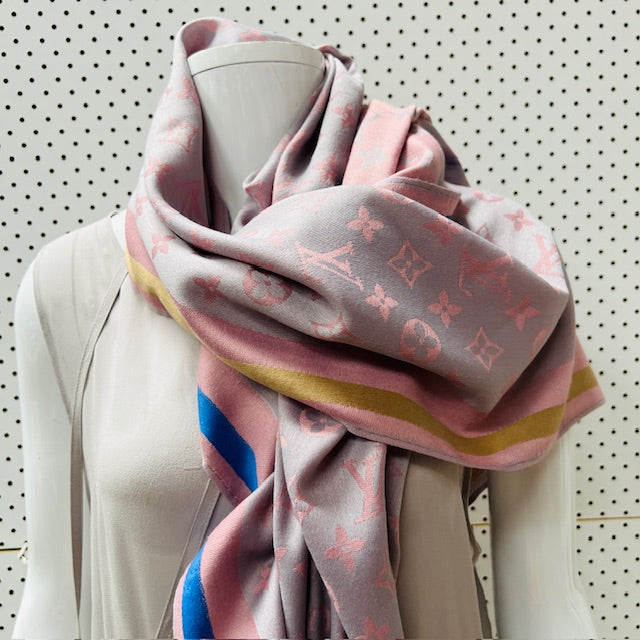 LOUIS VUITTON / cashmere wool scarf / new (3908635670308210887)