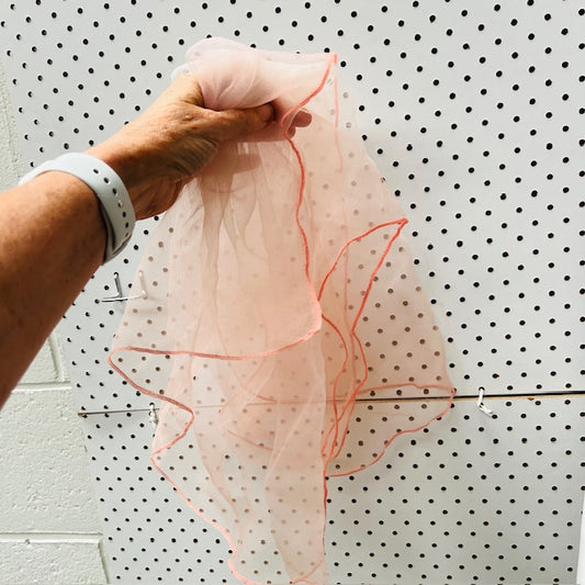 vintage / chiffon silk scarf (3908635695821450827)