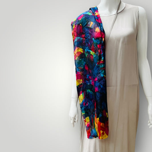 vintage / multicoloured silk scarf (3908635870858733655)