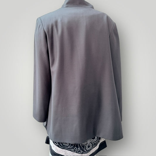 JANE DANIELS / khaki wool blazer / 16 (3909214210251441538)