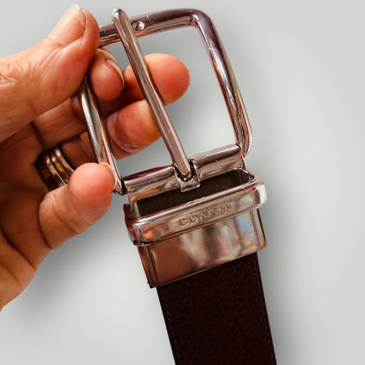 COACH / brown leather belt / m/l (3909392328914849572)