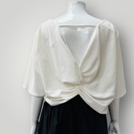 TOPSHOP / cutest white top with knotted back / 14 (3911149177284599341)