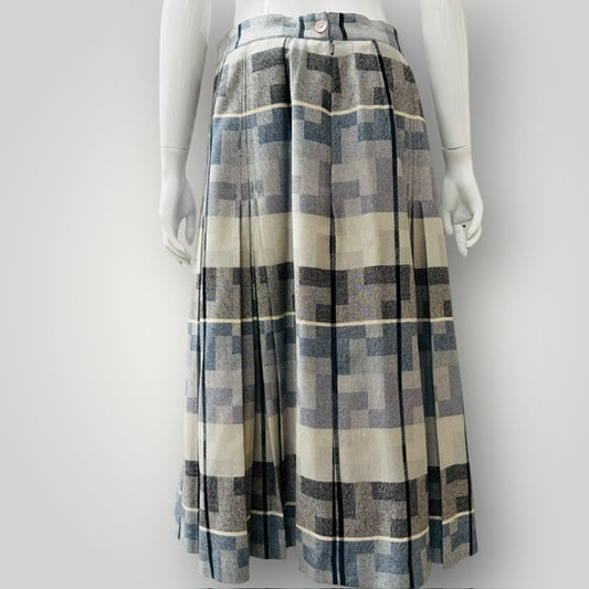 1960s vintage / STYLEMASTER / wool pleated midi skirt (3911741643937927213)