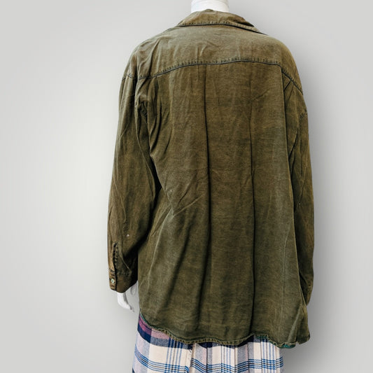 1990s nz vintage / GLASSONS / oversized shirt / made in nz / M/L (3912618654588006189)