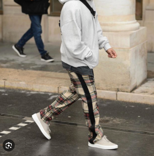 Fear of God / tartan track pants / wool + silk / XL (3913011787687673832)