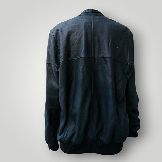 1980s nz vintage / RUSA / soft leather bomber jacket / made in nz / L (3913540666639390602)