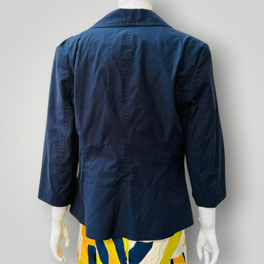 DEBORAH SWEENEY / 3/4 sleeve blazer / 12 / made in nz (3913640500801805852)