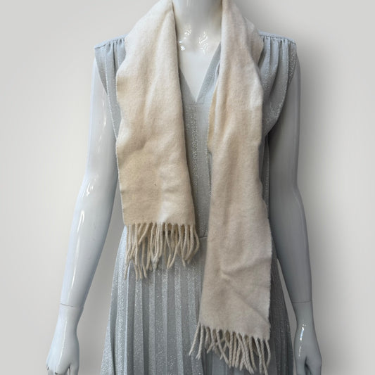 scottish / merino cashmere scarf / cream (3914056316434107455)