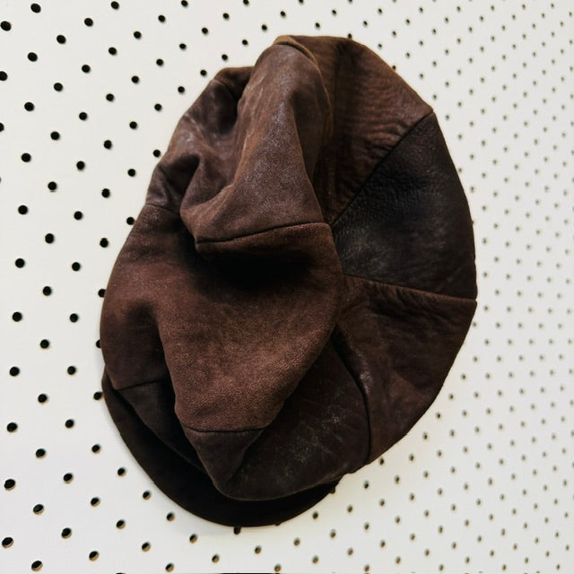 1970s vintage / suede / brown cap (3914839116721650444)