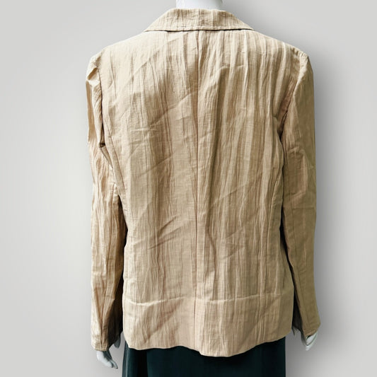 MARINA RINALDI / elegant silk jacket / made in italy / 17 (3915984219250846916)