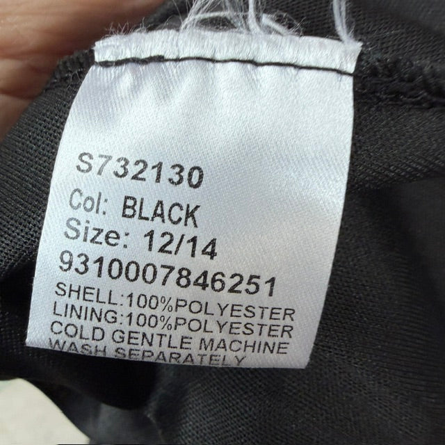 caroline morgan / tulle skirt / black / 12/14 (3916551722656642624)