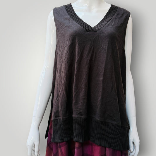 SIREN / brown merino tank / m (3916551934798223467)