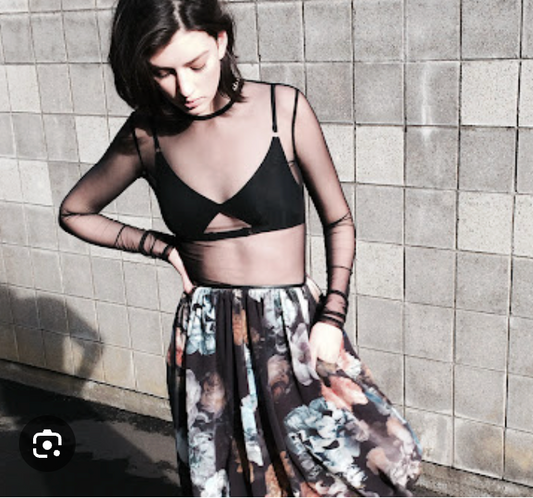 JULIETTE HOGAN / 'dior' silk skirt / 14 / made in nz (3916804001171013791)