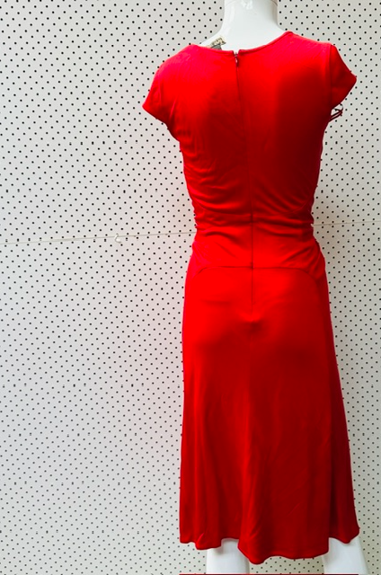 ISSA LONDON / pure silk jersey dress / 10 (3917337339810884389)