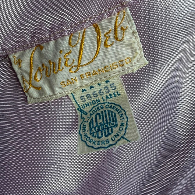 1950s/1960s vintage / LORRIE DEB / pink chiffon party dress / s / made in usa (3917349688428044358)