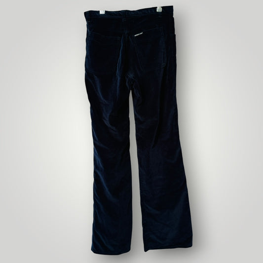 1970s 1980s american vintage / MEMBERS ONLY / plush blue velvet pants / M (3917847466856892220)