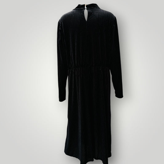 stretch velvet / black dress / s/m (3917951934663620210)