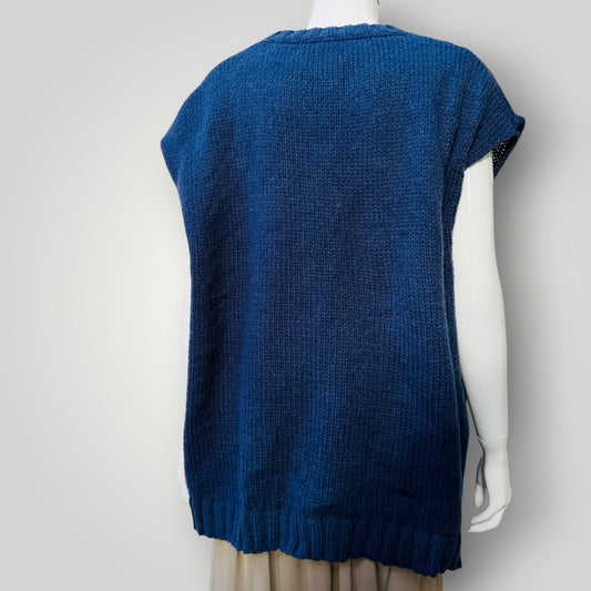 sleeveless / blue / tank vest / L (3918299616390809797)