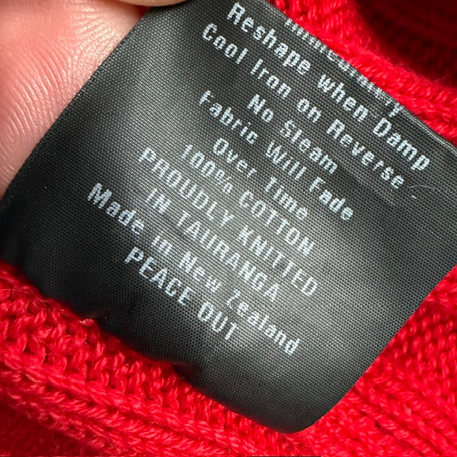 TWENTY SEVEN NAMES / red ribbed jumper in cotton / s (3919062563035086513)