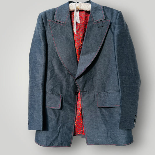 1960s or 1970s nz vintage / His Lordships / flamboyant 3 piece wool suit / S (3919664927013534031)