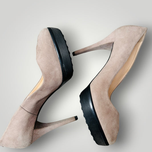 LK BENNETT / 'floret' stilettos / black patent leather / 38 (3919746141484413528)