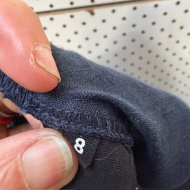 WORKSHOP / blue linen pants / s (3920355011704097031)